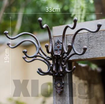 Cast Iron Folding Multi-Claw Hook Wall Hook Coat Rack Garden Courtyard Outdoor Decoration Groceries American Country 
Cast Iron Folding Multi-Claw Hook Wall Hook Coat Rack Garden Courtyard Outdoor Decoration Groceries American Country
