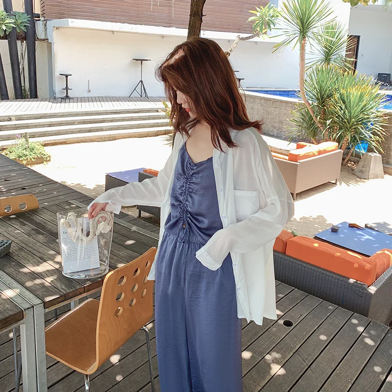 Summer WOMEN'S Suit 2019 New Style Two-Piece Set Camisole + Cardigan + Loose Pants Western Style by Age Online Celebrity Fashion
Summer WOMEN'S Suit 2019 New Style Two-Piece Set Camisole + Cardigan + Loose Pants Western Style by Age Online Celebrity Fashion