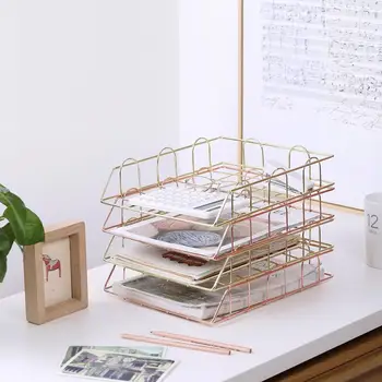 1 Layer Wrought Iron Stackable Storage Basket Desktop Book Information Storage Box Bookshelf Office File Storage Rack
1 Layer Wrought Iron Stackable Storage Basket Desktop Book Information Storage Box Bookshelf Office File Storage Rack