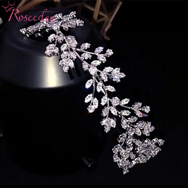 

Shiny Bride CZ Tiara Crown Wedding Zirconia Headband Ladies Princess Party Jewelry Hair Accessories RE4298