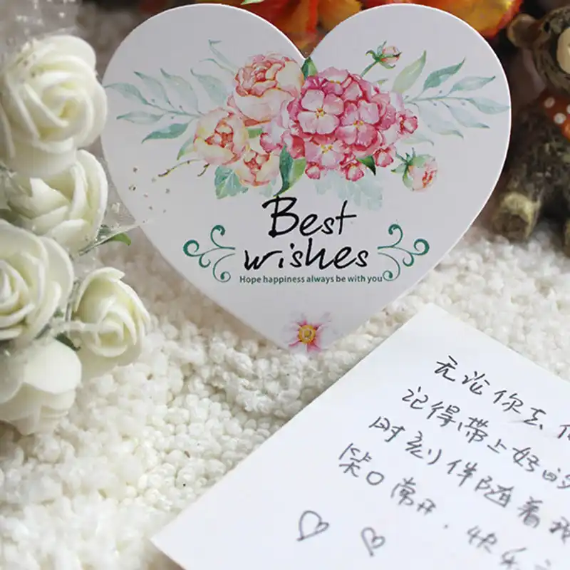greeting cards cute thank you postcards blessing gift card for