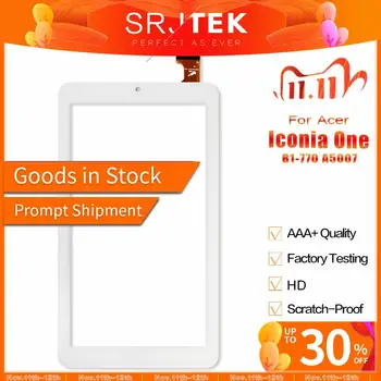 SRJTEK 7" Touch For Acer Iconia One B1-770 K1J7 B1 770 A5007 Touch Screen Digitizer Sensor Glass Panel Tablet PC Replacement
SRJTEK 7" Touch For Acer Iconia One B1-770 K1J7 B1 770 A5007 Touch Screen Digitizer Sensor Glass Panel Tablet PC Replacement