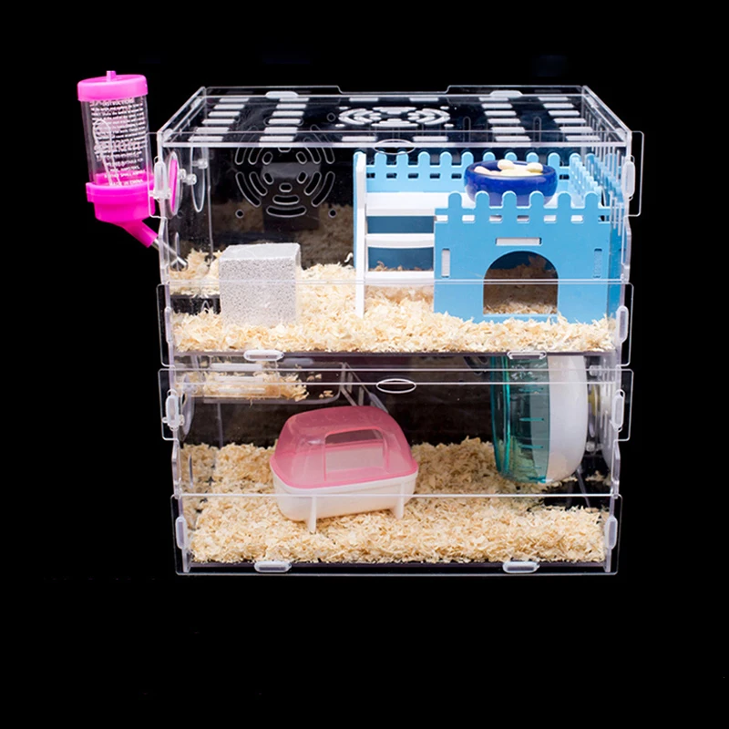 Small Hamster Basic Cage Feeding Box Guinea Pig Isolated Hamster House Oversized Villa Small Pet House 30X20X30CM
Small Hamster Basic Cage Feeding Box Guinea Pig Isolated Hamster House Oversized Villa Small Pet House 30X20X30CM