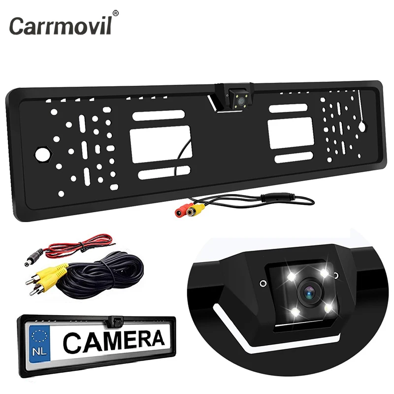 170 Degrees Waterproof Reversing Camera Car Rear View Parking Camera Backup EU License Plate Frame 4 IR Light With Night Vision
170 Degrees Waterproof Reversing Camera Car Rear View Parking Camera Backup EU License Plate Frame 4 IR Light With Night Vision