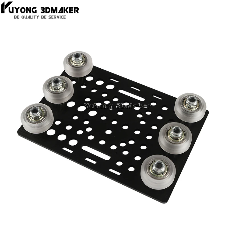 Black Anodized Aluminium V-Slot Gantry Plate Set 20 - 80mm with V-Slot Solid V Wheel Kit for CNC Machine Parts
Black Anodized Aluminium V-Slot Gantry Plate Set 20 - 80mm with V-Slot Solid V Wheel Kit for CNC Machine Parts