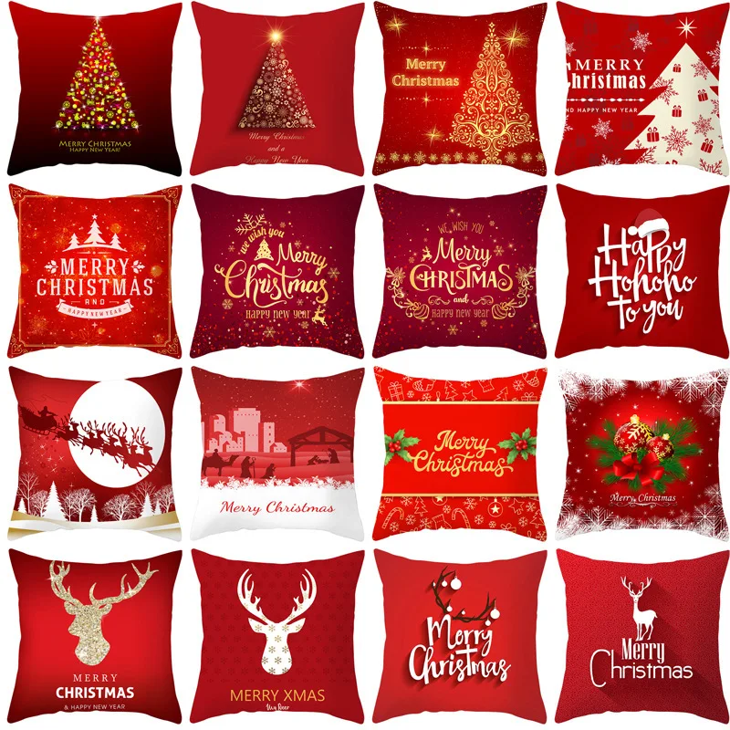 2009 New Red Series Christmas Pillow Cover Sofa Reclining Square Cushion Cover Pillow Cover
2009 New Red Series Christmas Pillow Cover Sofa Reclining Square Cushion Cover Pillow Cover