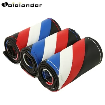 38cm Four Seasons Universal Microfiber Leather Sport Style Durable in Use Leather Braid Steering Wheel Cover Car Accessories
38cm Four Seasons Universal Microfiber Leather Sport Style Durable in Use Leather Braid Steering Wheel Cover Car Accessories