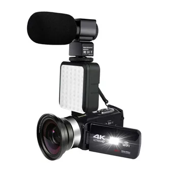 Real WIFI 4K 48MP Video Digital Camera 18X Zoom Recorder Camcorder 3 inch Touch Screen Vlogging Camera For Youbute With Mic
Real WIFI 4K 48MP Video Digital Camera 18X Zoom Recorder Camcorder 3 inch Touch Screen Vlogging Camera For Youbute With Mic