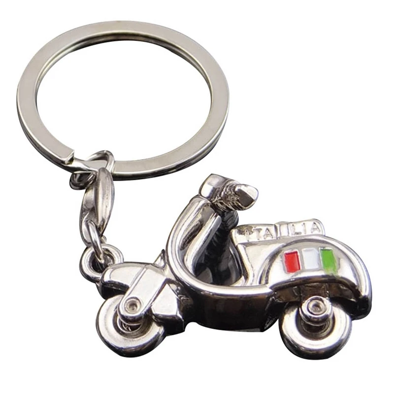 3D Motorcycle Keychain for Vespa Piaggio 125 Ducati Honda Yamaha Suzuki Peugeot Fiat BMW Benz Car Keyring Funny Key Decoration | Автомобили