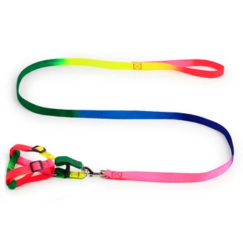 Adjustable Rainbow Dog Leash Harness Nylon Colorful Leashes Outdoor Safety Walking Traction Rope For Dogs Lead Belt Pet Supplies
Adjustable Rainbow Dog Leash Harness Nylon Colorful Leashes Outdoor Safety Walking Traction Rope For Dogs Lead Belt Pet Supplies