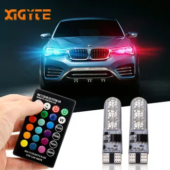 2 Pieces T10 W5W LED Car Lights LED Bulbs RGB With Remote Control 194 168 501 Strobe Led Lamp Reading Lights White Red Amber 12V
2 Pieces T10 W5W LED Car Lights LED Bulbs RGB With Remote Control 194 168 501 Strobe Led Lamp Reading Lights White Red Amber 12V