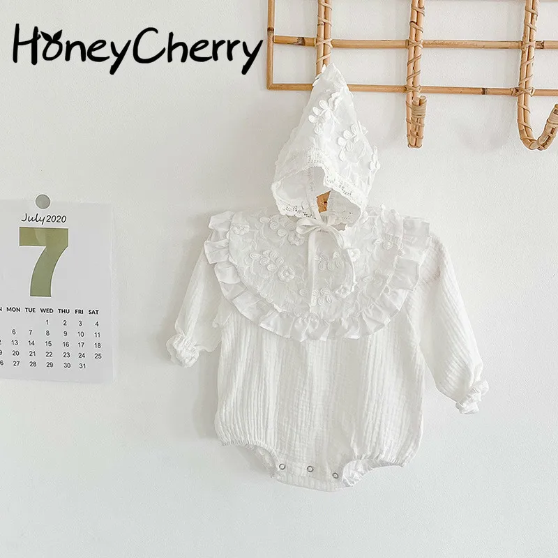 2020 Autumn and Winter Baby Embroidered One-Piece Suit Baby Rompers Cotton Crawling Clothes + Hat + Bib Three Pieces
2020 Autumn and Winter Baby Embroidered One-Piece Suit Baby Rompers Cotton Crawling Clothes + Hat + Bib Three Pieces