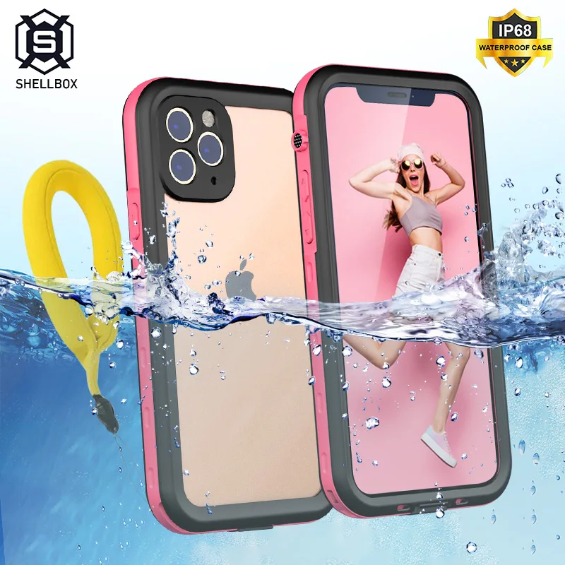 Водонепроницаемый чехол Shellbox для iPhone 11 12 Pro Max XR XS противоударный 7 8 Plus 6S 6