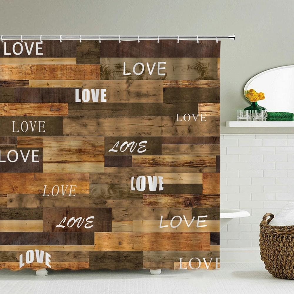 Wall Hanging Bath Screens Geometric Shower Curtain Bathroom Waterproof Retro Old Wood Grain Decor Multi-size Shower Curtains
Wall Hanging Bath Screens Geometric Shower Curtain Bathroom Waterproof Retro Old Wood Grain Decor Multi-size Shower Curtains