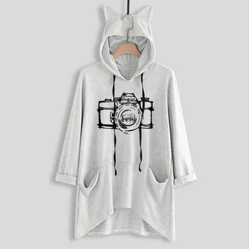 Womens female sweatshirts Fashion Long Sleeve Print Cat Ear Hoodie Sweatshirt Pullover Blouse 8.24 
Womens female sweatshirts Fashion Long Sleeve Print Cat Ear Hoodie Sweatshirt Pullover Blouse 8.24