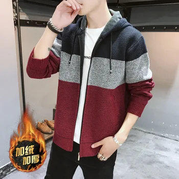 Autumn Winter New Arrival Men Fleece Lining Sweatercoat Patchwork Design Knitted Coats
Autumn Winter New Arrival Men Fleece Lining Sweatercoat Patchwork Design Knitted Coats