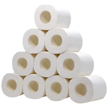 10 Rolls Toilet Paper 3-Ply Embossed Roll Tissue 110G/Roll Soft Rolls Commercial Standard Rolls
10 Rolls Toilet Paper 3-Ply Embossed Roll Tissue 110G/Roll Soft Rolls Commercial Standard Rolls