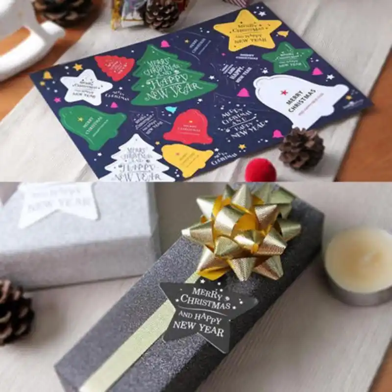 merry christmas 10 sheet hanging card gift tag party xmas