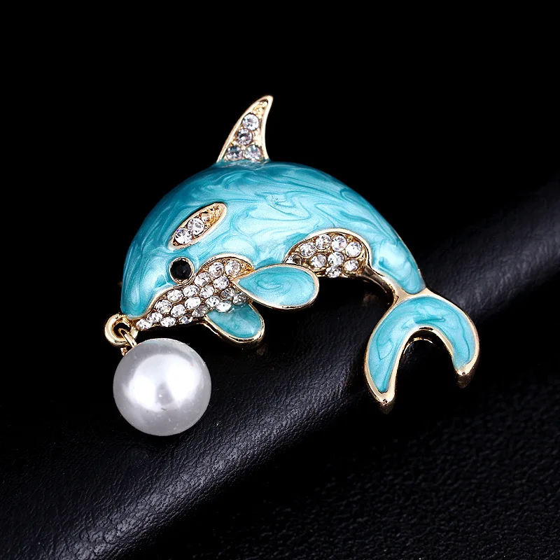 Europe And America Alloy Oil Drop Dolphin Pearl Pendant Brooch Women's Accessories
Europe And America Alloy Oil Drop Dolphin Pearl Pendant Brooch Women's Accessories
