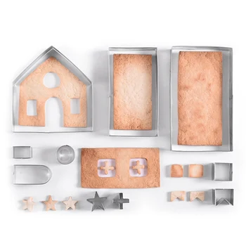 10pcs/set 3D Stereo Stainless Steel Biscuit Mould Christmas Gingerbread House Making Pastry Mold Sets Baking Tools
10pcs/set 3D Stereo Stainless Steel Biscuit Mould Christmas Gingerbread House Making Pastry Mold Sets Baking Tools