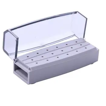 18 Holes Nail Drill Bit Holder Display Standing with Cover Dental Storage Box Simple Cold Disinfection and Soaking
18 Holes Nail Drill Bit Holder Display Standing with Cover Dental Storage Box Simple Cold Disinfection and Soaking