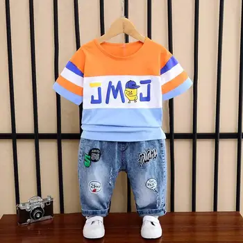 3-10T Children Boy Clothes Summer Clothing Set 2020 New Fashion O-neck Short Sleeve T-shirt & Jeans Two Pieces Clothing Suits
3-10T Children Boy Clothes Summer Clothing Set 2020 New Fashion O-neck Short Sleeve T-shirt & Jeans Two Pieces Clothing Suits