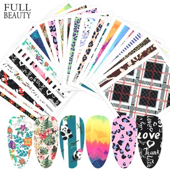 1Set Mixed Design Flower Letter Water Transfer Nail Polish Sticker Set Leaf Panda Full Wrap Nail Art Slider Decals CHWG4001-4050
1Set Mixed Design Flower Letter Water Transfer Nail Polish Sticker Set Leaf Panda Full Wrap Nail Art Slider Decals CHWG4001-4050