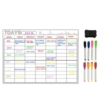 7 Days Large Magnetic White Board Weekly Planner For Kitchen Refrigerator
7 Days Large Magnetic White Board Weekly Planner For Kitchen Refrigerator