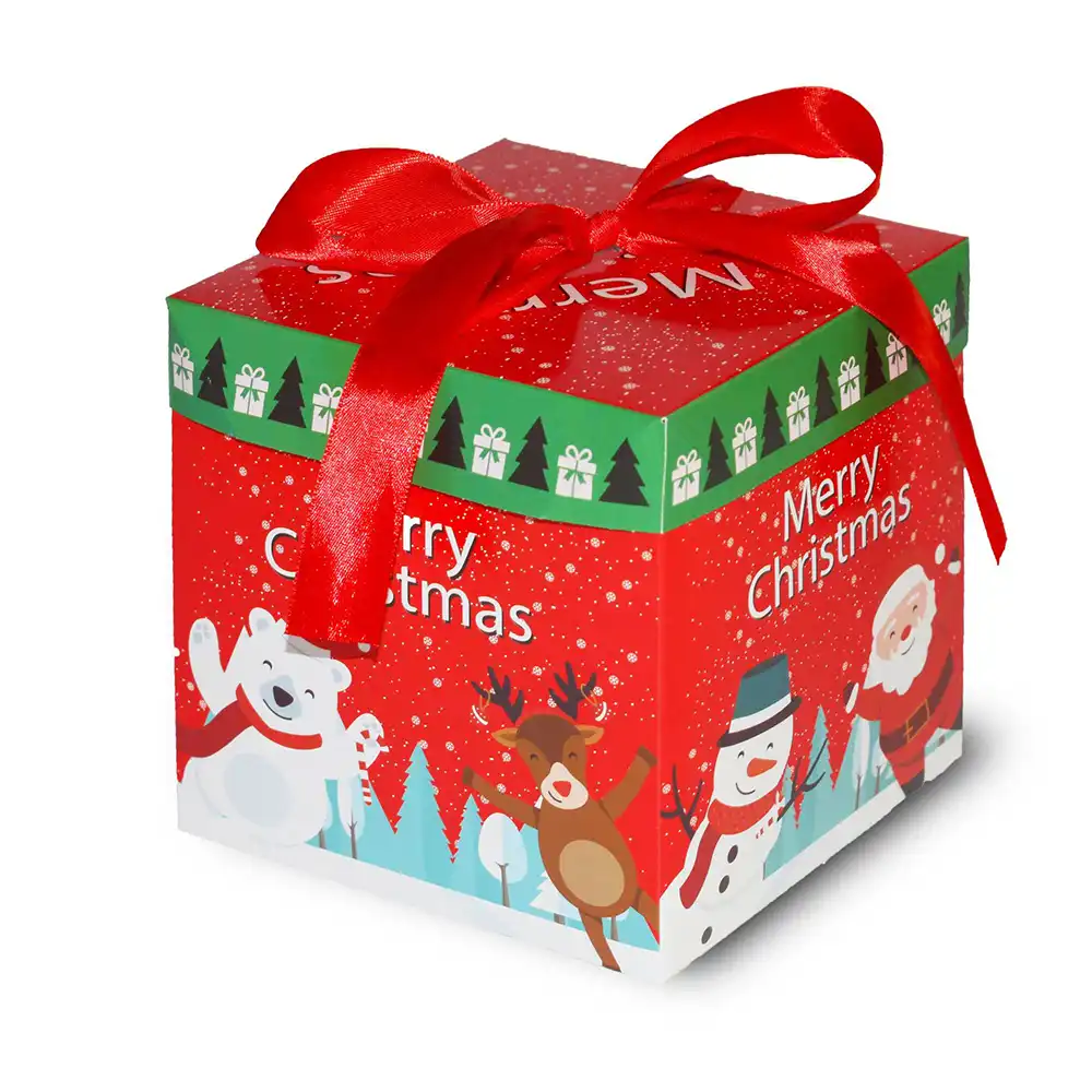 navidad merry christmas candy box bag christmas tree gift box