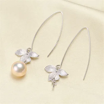 925 Sterling Silver Plating Earrings Pearl Earrings Accessories Findings Earrings Jewelry Parts Fittings Mountings DIY Girl Gift 
925 Sterling Silver Plating Earrings Pearl Earrings Accessories Findings Earrings Jewelry Parts Fittings Mountings DIY Girl Gift