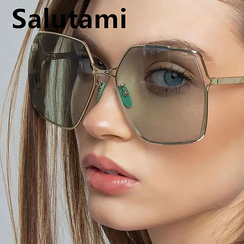 Фото Очки солнцезащитные женские в винтажном стиле роскошные Брендовые очки с полыми