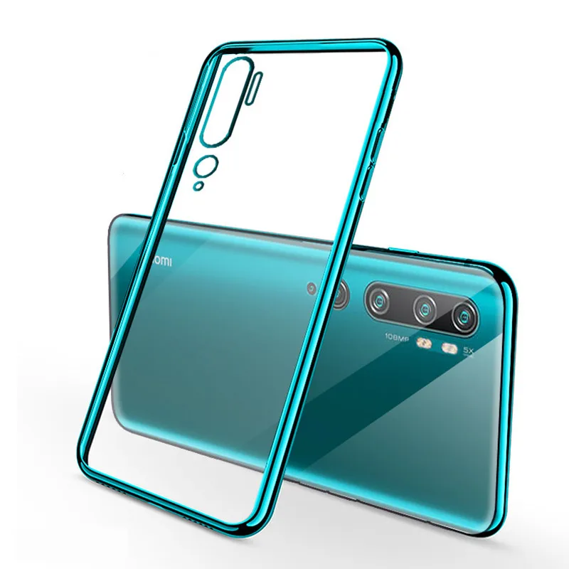 Чехол для телефона Xiaomi Mi Note 10 чехол роскошный бампер прозрачный CC9 Pro глобальная