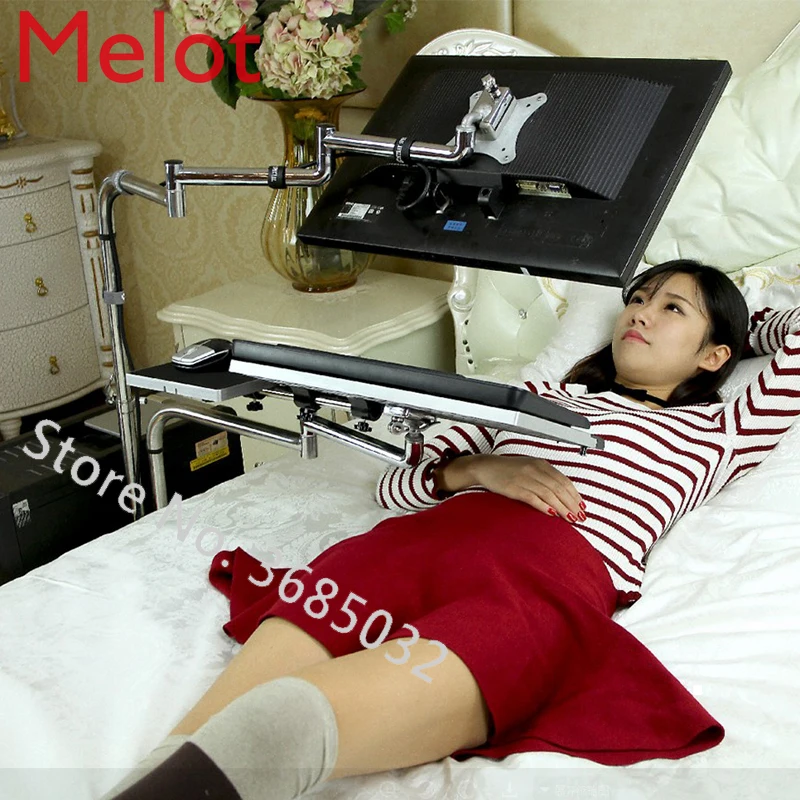 Bedside Moving PC Computer Stand Adjustable Sofa Computer Monitor Holder Mount +Keyboard Holder Rotating Laptop Table Lapdesks
Bedside Moving PC Computer Stand Adjustable Sofa Computer Monitor Holder Mount +Keyboard Holder Rotating Laptop Table Lapdesks
