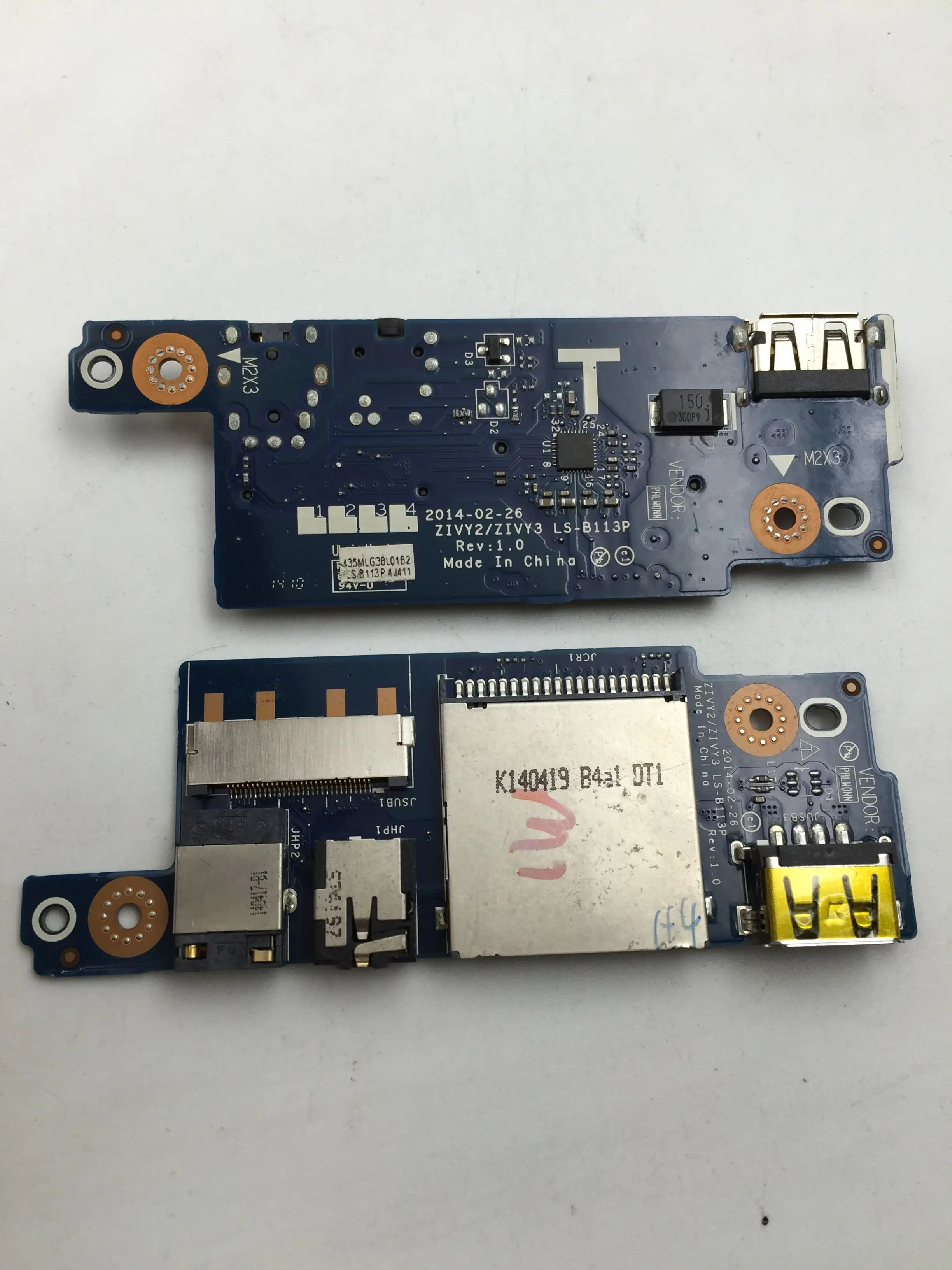 Original Audio Board Audio Card Reader USB Board for Lenovo Y50-70 Y50 LS-B113P Original Audio Board Audio Card Reader USB Board for Lenovo Y50-70 Y50 LS-B113P