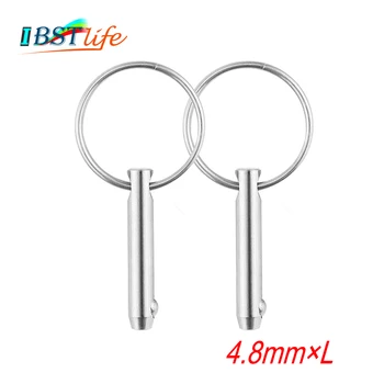 2PCS 4.8mm Marine Grade 316 Stainless Steel 3/16 inch Quick Release Ball Pin for Boat Bimini Top Deck Hinge Marine hard
2PCS 4.8mm Marine Grade 316 Stainless Steel 3/16 inch Quick Release Ball Pin for Boat Bimini Top Deck Hinge Marine hard