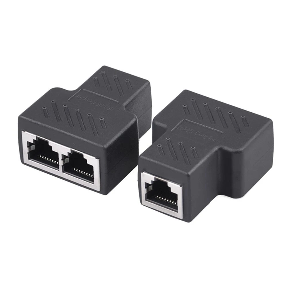 

1 zu 2 Möglichkeiten Netzwerk LAN Kabel Ethernet Weibliche Cat6 RJ45 Splitter Stecker Adapter UTP Cat7 5e Conector Schalter Adap