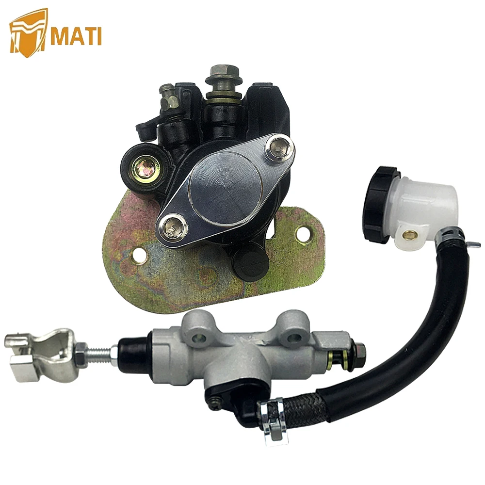 

Mati Rear Brake Caliper Brake Master Cylinder for Honda ATV Sportrax 400 TRX400EX TRX400X TRX 400EX 400X A AC with Pads