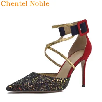 Brand Newest Chentel Manual High Heel Bling Sequined Women Sandal 2020 Leather Cross Tie Buckle Sandals Ladies Sexy Pumps
Brand Newest Chentel Manual High Heel Bling Sequined Women Sandal 2020 Leather Cross Tie Buckle Sandals Ladies Sexy Pumps