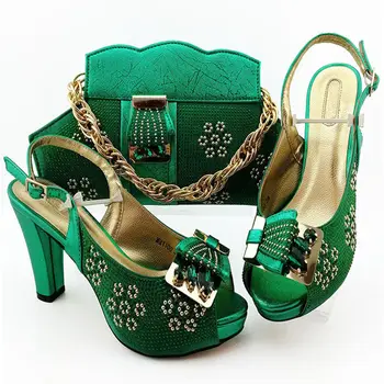 2020 Hot Selling Luxury Woman Green Color Shoes And Bag Set Nigerian Elegant High Heels Shoes And Bag Set For Party
2020 Hot Selling Luxury Woman Green Color Shoes And Bag Set Nigerian Elegant High Heels Shoes And Bag Set For Party