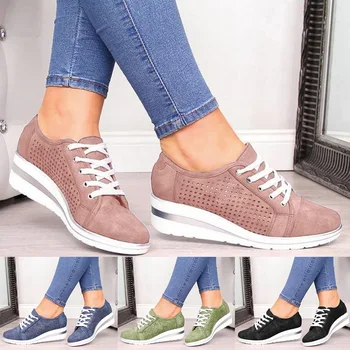 Women Shoes High Heels Walking Shoes Mesh Breathable Sneakers Ladies Fashion Height-Increasing Casual Shoes
Women Shoes High Heels Walking Shoes Mesh Breathable Sneakers Ladies Fashion Height-Increasing Casual Shoes