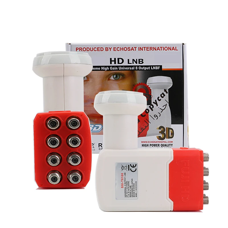 Full HD Universal LNB For Satellite TV Receiver 8 Output Ku Band LNB Extreme High Gain LNBF Dish TV
Full HD Universal LNB For Satellite TV Receiver 8 Output Ku Band LNB Extreme High Gain LNBF Dish TV