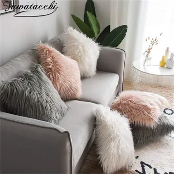 Fuwatacchi White Plush Cushion Cover Straight Wool Solid Pillow Covers New for Home Sofa Bed Car Decor Throw Pillowcases 40x40cm
Fuwatacchi White Plush Cushion Cover Straight Wool Solid Pillow Covers New for Home Sofa Bed Car Decor Throw Pillowcases 40x40cm