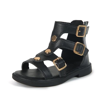 Fashion Sandals For Girls Simple Gladiator Sandals Kids Big Children Metal Rivets Breathable Soft Leather Zipper Size 26-36 New
Fashion Sandals For Girls Simple Gladiator Sandals Kids Big Children Metal Rivets Breathable Soft Leather Zipper Size 26-36 New