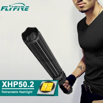 Self-defense XHP50.2 Tactical flashlight Baseball T6 led powerful light 18650 Rechargingdefense torch Telescopic lantern lights
Self-defense XHP50.2 Tactical flashlight Baseball T6 led powerful light 18650 Rechargingdefense torch Telescopic lantern lights