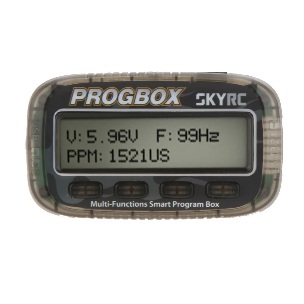 SKYRC SK-300046 PROGBOX Six-in-one for RC Model ESC Setting Servo Motor KV/RPM Tester Lipo Battery Monitor
SKYRC SK-300046 PROGBOX Six-in-one for RC Model ESC Setting Servo Motor KV/RPM Tester Lipo Battery Monitor