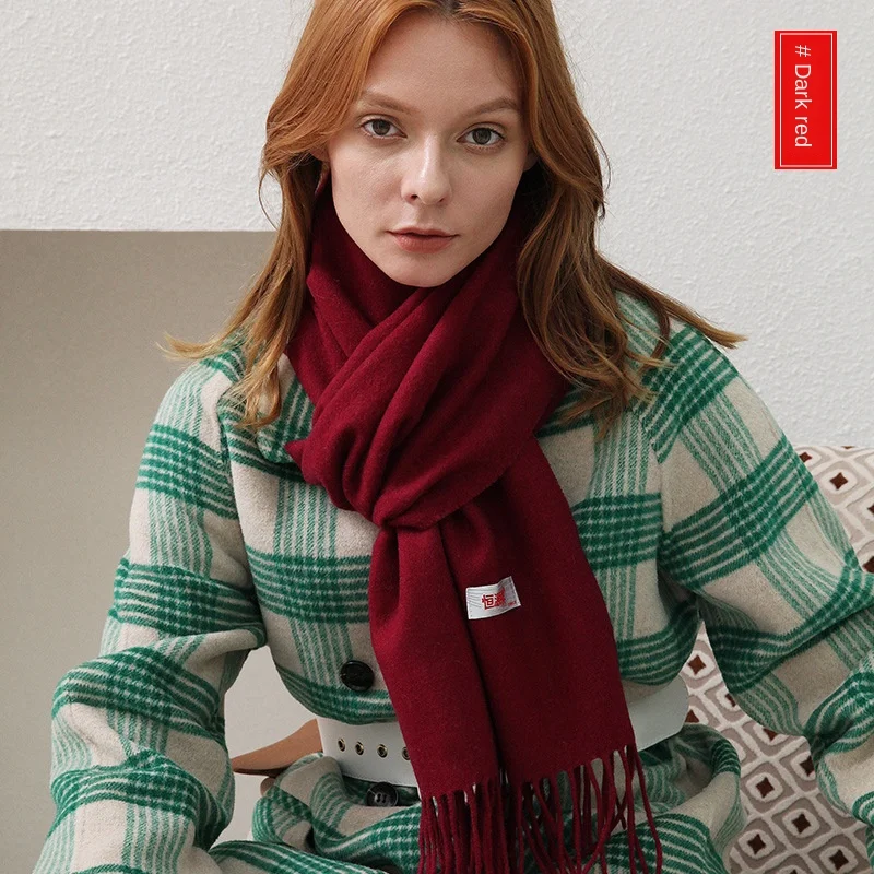 FUN-PROUDER 2020 New Wool Scarf Classic Wild Simple Temperament Pure Color Scarf Ladies Shawl Bib All Kinds of Wearing Scarf
FUN-PROUDER 2020 New Wool Scarf Classic Wild Simple Temperament Pure Color Scarf Ladies Shawl Bib All Kinds of Wearing Scarf