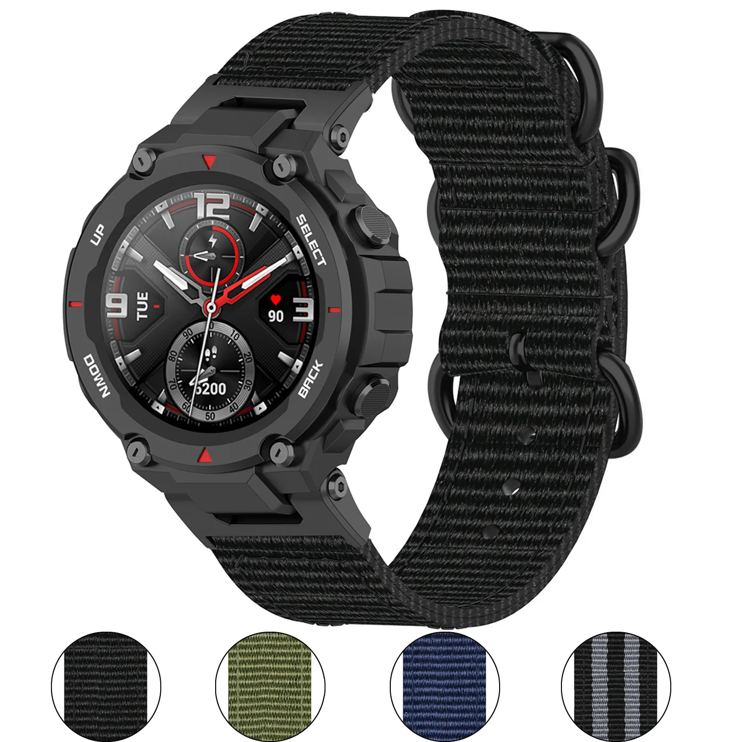 Sport Woven Band for Amazfit T-Rex Pro / T Rex Nylon Strap Bracelet Replacement Accessories
Sport Woven Band for Amazfit T-Rex Pro / T Rex Nylon Strap Bracelet Replacement Accessories