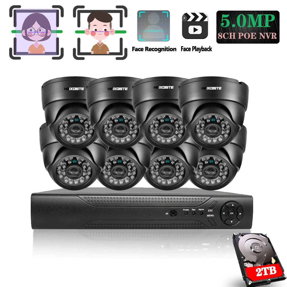 HKIXDISTE 8CH 5MP POE NVR Xmeye CCTV Face System 5.0MP In/Outdoor PoE IP Camera IR Night Vision Video Security Surveillance Kits 
HKIXDISTE 8CH 5MP POE NVR Xmeye CCTV Face System 5.0MP In/Outdoor PoE IP Camera IR Night Vision Video Security Surveillance Kits