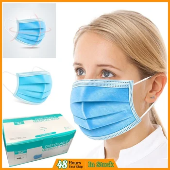 50pc Non-woven 3 layers mascarilla Anti-dust protetive Disposable Safety Breathable Face Mouth Masks Adult Ear loop Filter Masks
50pc Non-woven 3 layers mascarilla Anti-dust protetive Disposable Safety Breathable Face Mouth Masks Adult Ear loop Filter Masks