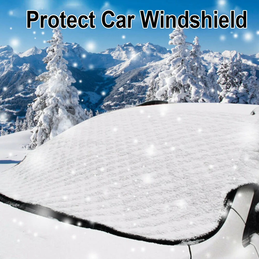 

Car Windshield Cover Sun Shade Protector Winter Snow Ice Rain Dust Frost Guard 57.87 inches * 40.16 inches